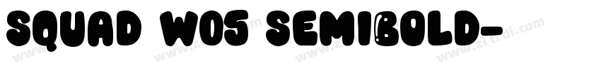 Squad W05 SemiBold字体转换